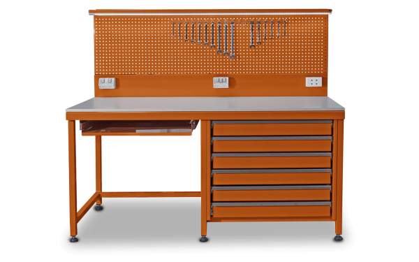 Heavy Duty Steel Tables with Storage for Industrial | Workbench Warehouse