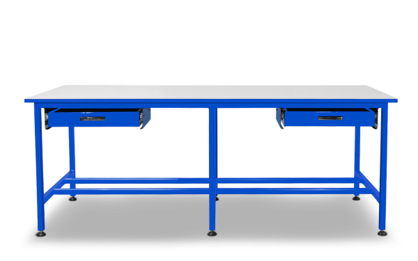 Wb2000 Bench S SERIES. WB2-M2D with Packing Bench - Workbench Warehouse